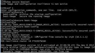 CCNA Security Video Exam and Lab:  Cisco IOS Resilient Config