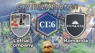 Lethal Company Team vs Komanda CWC Season 9 Qualifiers  Civilization 6