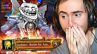 A͏s͏mongold Reacts to Rextroy Ridiculous Arena Comp: Gladiator with NO Healer (2.7k MMR)