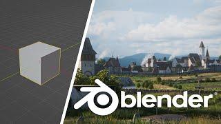 How To Create A Large Scale Environment In Blender (fast)