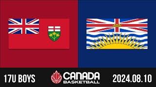 2024 Canada Basketball Nationals  17U BOYS GOLD: Ontario v British Columbia [Aug 10, 2024]