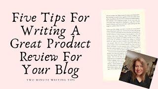 How To Write A Product Review Blog Article That Has Impact