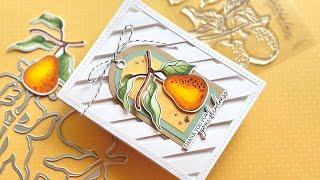 NOT your TYPICAL Card BASE | Photoplay Paper Say it With Stamps Fall Orchard