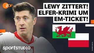 Wales – Polen Highlights | EM-Qualifikation | sportstudio