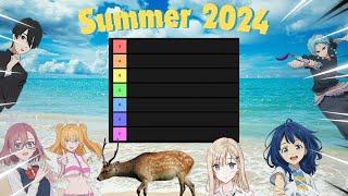 Summer anime on a tierlist