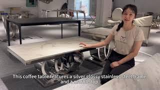 GEXIA FURNITURE_ Stainless Steel Coffee Tables