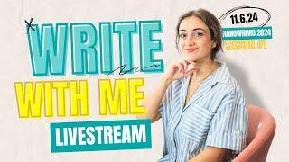 Write With Me LIVESTREAM ️ #NaNoWriMo2024