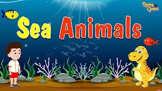 Sea Animals | Water Animals Names & Sounds For Kids | Roving Genius