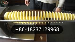 electric spiral potato cutter sweet potato slicer tornado spiral potato slicing machine