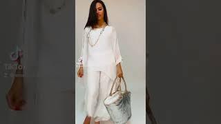 Saldi PE 22Shooting video Primavera Estate 2022 - Completi abbinati in seta #Outfit #AmaraDonna