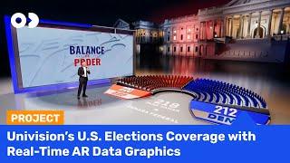 Univision's U.S. Elections Coverage with Real-Time AR Data Graphics #datavisualization