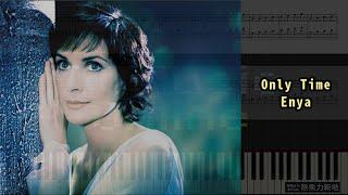 Only Time, Enya (Piano Tutorial) Synthesia 琴譜 Sheet Music