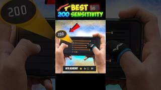 Top 3 Most Dangerous [ 200- SENSITIVITY ] Setting | Best Headshot Sensitivity In Mobile