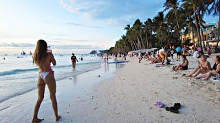 Look! This is BORACAY White Beach on November 28 2024 4:55pm Walk From Station 3 to Station 1 Groto