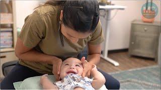 Baby With Congestion and Leg Imbalance Gets Treated by Dr. Aimee, Pediatric Chiropractic