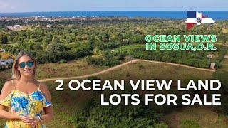 2 Ocean View Land Lots For Sale in Lomas Mironas, Sosua D.R. | RealtorDR