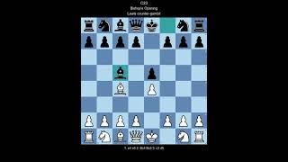 ECO C23 Bishop's Opening, Lewis counter-gambit (White perspective)