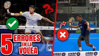  LOS 5 ERRORES en VOLEA de derecha No hagas ESTO | Técnica de Padel