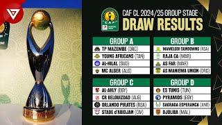 🟢 Draw Results: CAF Champions League 2024/25 Group Stage