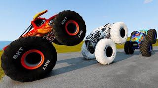 Big Trucks Challenge with El Toro Loco, Monster Jam Freestyle Long Jumps and Racing