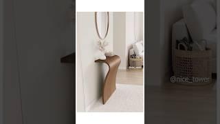 Sculpted simplicity  A modern console table with smooth, organic curves fully modeled in SketchUp.
