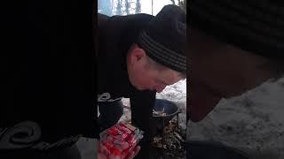 Тайга, изба, закрыл зимний сезон!) Полное видео на канале!