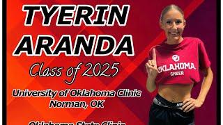 Tyerin Aranda - Class of 2025 - University of Oklahoma and Oklahoma State Clinics - Fall 2024