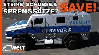 GEPANZERTE SONDERFAHRZEUGE DER POLIZEI: Keine Chance für Steine, Schüsse & Sprengsätze | DRIVE DOKU