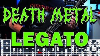 DEATH METAL - 7 STRING E HARMONIC MINOR LEGATO RUN