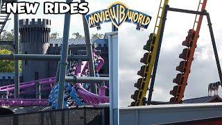 New Movie World Rides Testing & Mini Park Update! | Warner Bros Movie World, Gold Coast