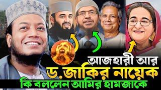 আজহারী আর ড.জাকির নায়েক কি বললেন আমির হামজাকে ? আমির হামজা নতুন ওয়াজ ২০২৪ । mufti amir hamza waz