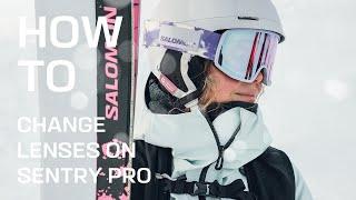 How to change your lens on Sentry Pro goggles | Salomon