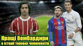 Топ-10 кращих бомбардирів в історії топ-5 європейських чемпіонатів