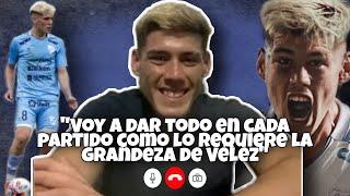 Videollamada con Franco Díaz, el primer refuerzo de Vélez