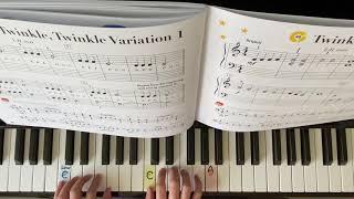 Twinkle twinkle variation 1 My First Piano Adventure Lesson B