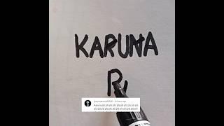 [ Karuna Name Logo Design ] #shorts