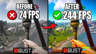 RUST: BEST SETTINGS TO BOOST FPS AND FIX FPS DROPS / STUTTER | Low-End PC 2025️