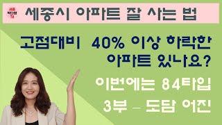 저렴한 세종시 아파트 매물찾기 - 35~40% 하락한 84타입 매물 3부 - 도담동 어진동