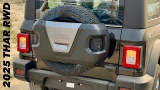 2025 THAR RWD 1.5 LX DIESEL @Rs13.16 LAKHS  2025 THAR RWD WITHOUT REAR ALLOY ️ SPARE ALLOY REMOVED