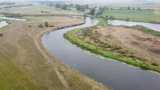 Rzeka Narew z lotu ptaka