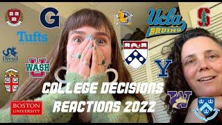 COLLEGE DECISIONS REACTIONS 2022!! | I applied to 19 SCHOOLS | Ivies, Stanford, UCLA, WashU & More