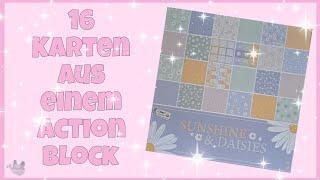  16 Karten aus einem Action Block  Sunshine & Daisies