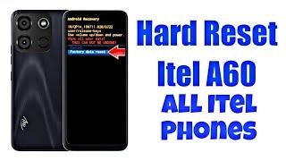 Itel A60 Hard Reset | Itel (A662L) Pattern Lock Remove | Without Pc | Password Forgot Erase all data