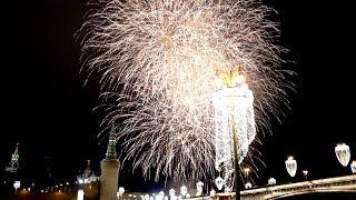 Салют на Красной площади - Новый год 2018 / Fireworks on Red Square - New Year 2018