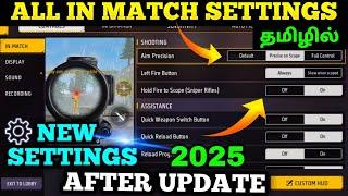 SETTINGS TRICKS 2025  FREEFIRE NEW SETTINGS TAMIL  FREEFIRE SETTINGS TRICKS IN TAMIL