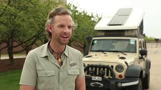 Adventurer Dan Grec and his Jeep® Wrangler visit FCA headquarters