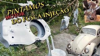 PINTAMOS O MOTOR DO FUSCA 1965 INJEÇÃO ELETRÔNICA