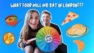 Letting a wheel decide where we eat in London