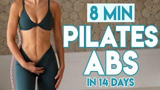 PILATES ABS in 14 DAYS  Deep Core Activation | 8 min Pilates Workout
