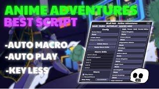 [️BEST SCRIPT ANIME ADVENTURES️] Auto Macro|Auto farm|Auto gems| More!! Script Pastebin 2024